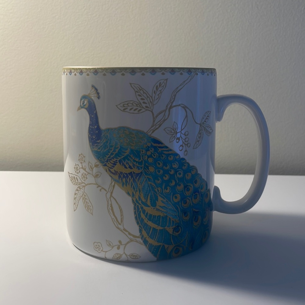 222 Fifth Peacock Garden Jumbo Mug